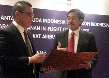 Garuda-Telkom Hadirkan Akses WiFi di Airbus A330